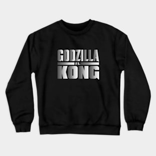 godzilla vs kong team godzilla Kong grey logo Crewneck Sweatshirt